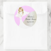 Schönes Brautparty Runder Aufkleber (Tasche)