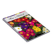 Schönes Bright Polyanthus-Blume Notebook Notizblock (Rechte Seite)