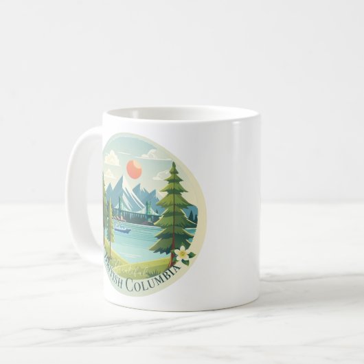 Schönes British Columbia Kaffeetasse (Vorderseite Links)
