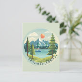 Schönes British Columbia Postkarte (Stehend Vorderseite)