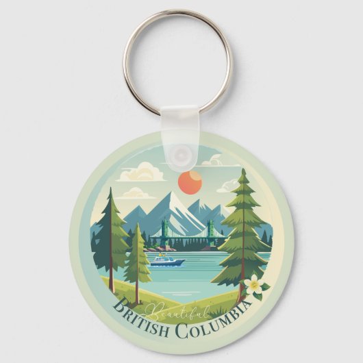 Schönes British Columbia Schlüsselanhänger (Vorderseite)