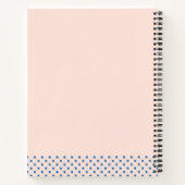 Schönes Brown Dog mit White Spots Gästebuch Notizblock (Rückseite)