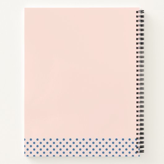 Schönes Brown Dog mit White Spots Gästebuch Notizblock (Rückseite)