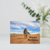 Schönes Brown Horn Road Foto Geburtstag Postkarte (Stehend Vorderseite)