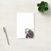 Schönes Brown Horn Weihnachtskranz Post-it Klebezettel (Büro)