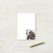 Schönes Brown Horn Weihnachtskranz Post-it Klebezettel (Auf Schreibtisch)