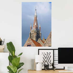 Schönes Brugge, Belgien Reise Poster