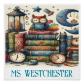 Schönes Bücherposter Poster (Vorderseite)