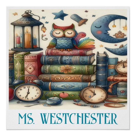 Schönes Bücherposter Poster (Vorderseite)