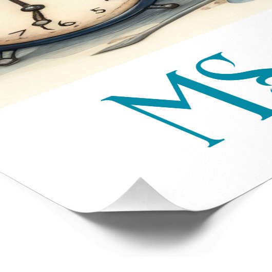 Schönes Bücherposter Poster (Ecke)