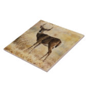 Schönes Buck Deer in Texas Tile Trivet Fliese (Seite)