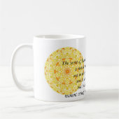 Schönes buddhistisches Zitat mit vibrierendem Kaffeetasse (Links)