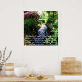 Schönes buddhistisches Zitat über Gesundheit und W Poster (Küche)