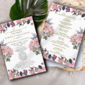 Schönes Budget Elegantes botanisches Hochzeitsprog