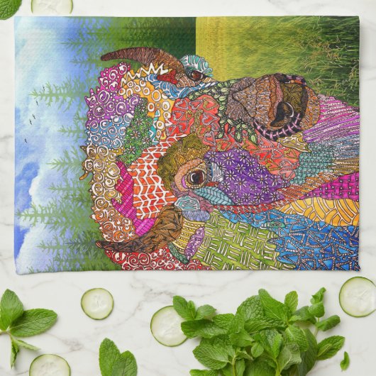 Schönes Buffalo American Bison Kitchen Handtuch (Gefaltet)