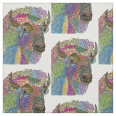 Schönes Buffalo American Bison Stoff (Muster)