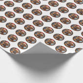 Schönes Bull Mastiff Dog Weihnachtsmuster Geschenkpapier (Ecke)