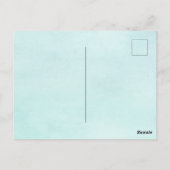 Schönes Bunny Rabbit Pastel Floral Happy Osterfeie Postkarte (Rückseite)