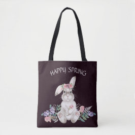 Schönes Bunny - Reversible Blumen glücklicher Früh Tasche