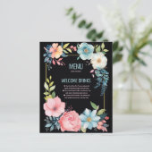 Schönes buntes Blumenmenü (Stehend Vorderseite)