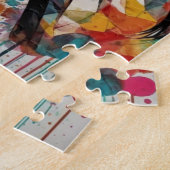 Schönes, buntes Pferd, Reitstall Puzzle (Seite)