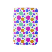 Schönes, buntes Polka Dots Muster Badematte (Vorderseite Vertikal)
