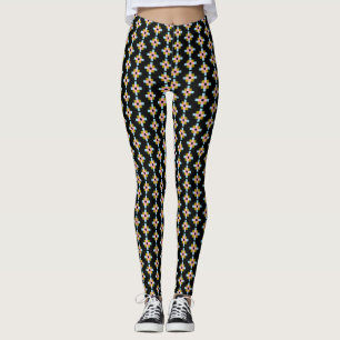 Schönes buntes queres geometrisches Muster Leggings