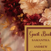 Schönes Burgundy Blush Gold Wedding Gästebuchgesch Gästebuch