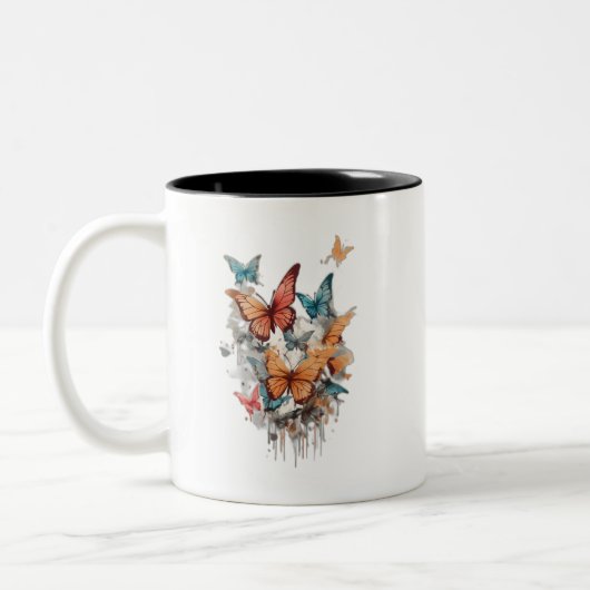 Schönes Butterfly-Design für Tasse (Links)