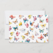 Schönes Butterfly-Foto Dankeskarte (Rückseite)