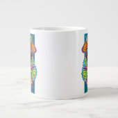 Schönes Butterfly Girl Custom Cut Vinyl Sticker Jumbo-Tasse (Vorderseite)