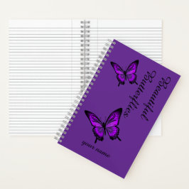 Schönes Butterfly-Notebook Notizblock