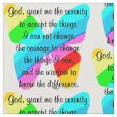 SCHÖNES BUTTERFLY SERENITY PRAYER DESIGN STOFF (Nahaufnahme)