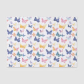 Schönes Butterfly Wasserfarbiges Muster Seidenpapier (Vorderseite)