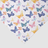 Schönes Butterfly Wasserfarbiges Muster Seidenpapier (Ausschnitt)