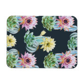 Schönes Cactus Pattern Magnet (Horizontal)
