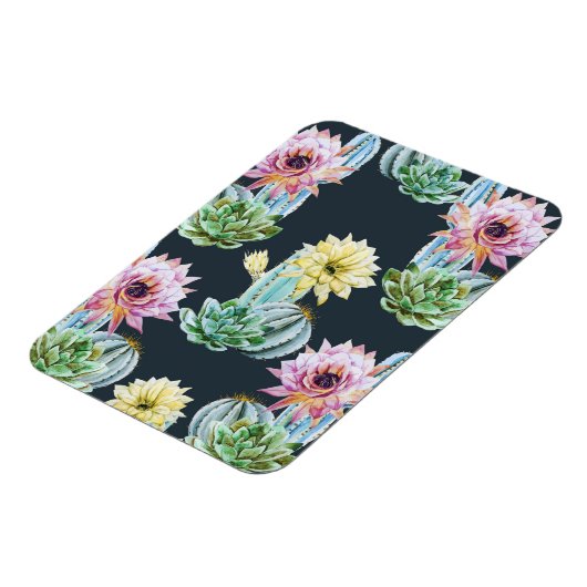 Schönes Cactus Pattern Magnet (Linke Seite)