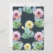 Schönes Cactus Pattern Magneteinladung (Vorderseite)