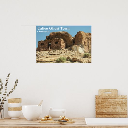 Schönes Calico Ghost Town Poster! Poster (Küche)