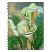 Schönes Calla Lily Blume Notebook Malerei Notizblock (Vorderseite)