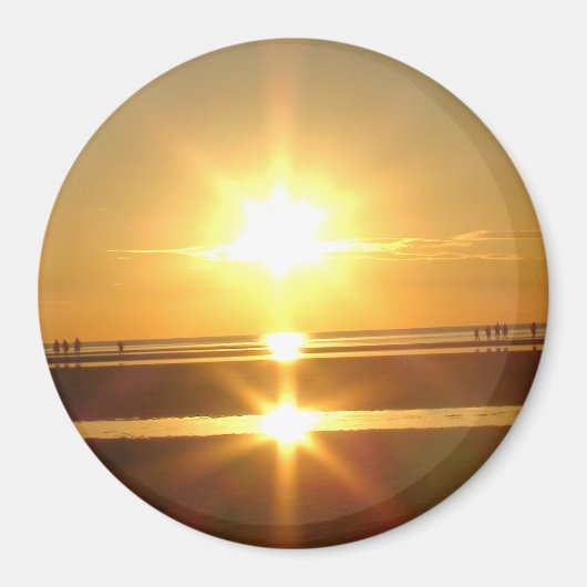 Schönes Cape Cod Ocean Sunset Foto Magnet (Vorne)