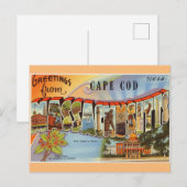 Schönes Cape Cod Postkarte (Vorne/Hinten)