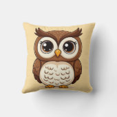 Schönes Cartoon mit großen Augen Kissen (Rückseite)