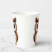 Schönes Cartoon mit großen Augen Pappbecher (Links)