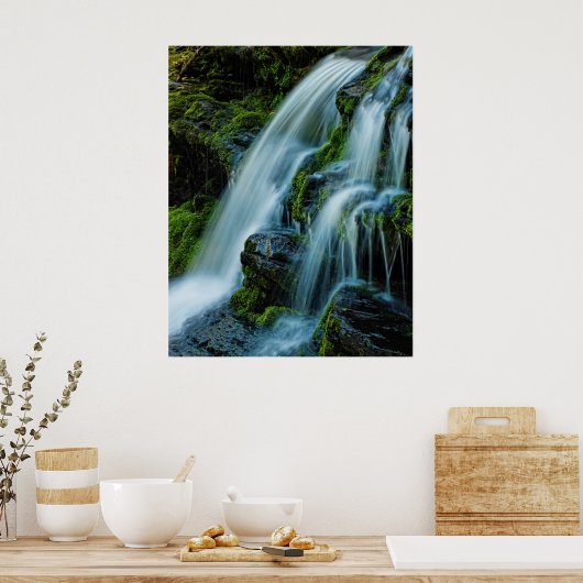 Schönes Cascade Waterfall Poster (Küche)
