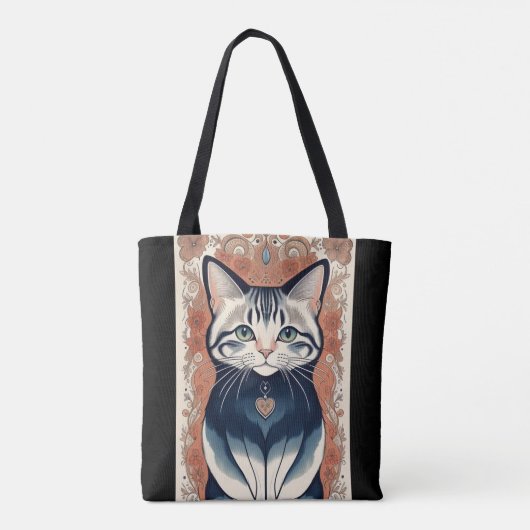 Schönes Cat Artwork Tasche (Rückseite)