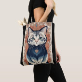Schönes Cat Artwork Tasche (Von Nahem)