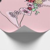 Schönes Cat Face Meow Pink Niedlich Kitten Funny C Geschenkpapier (Ecke)
