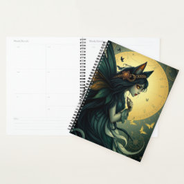 Schönes Cat Fairy-Portrait Planer