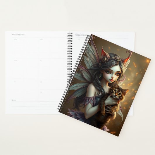 Schönes Cat Fairy-Portrait Planer (Anzeige)